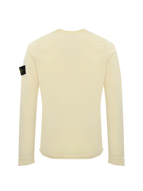 Maglia 5100062 light raw in cotone Ivory STONE ISLAND | 5100062S00B9V0093